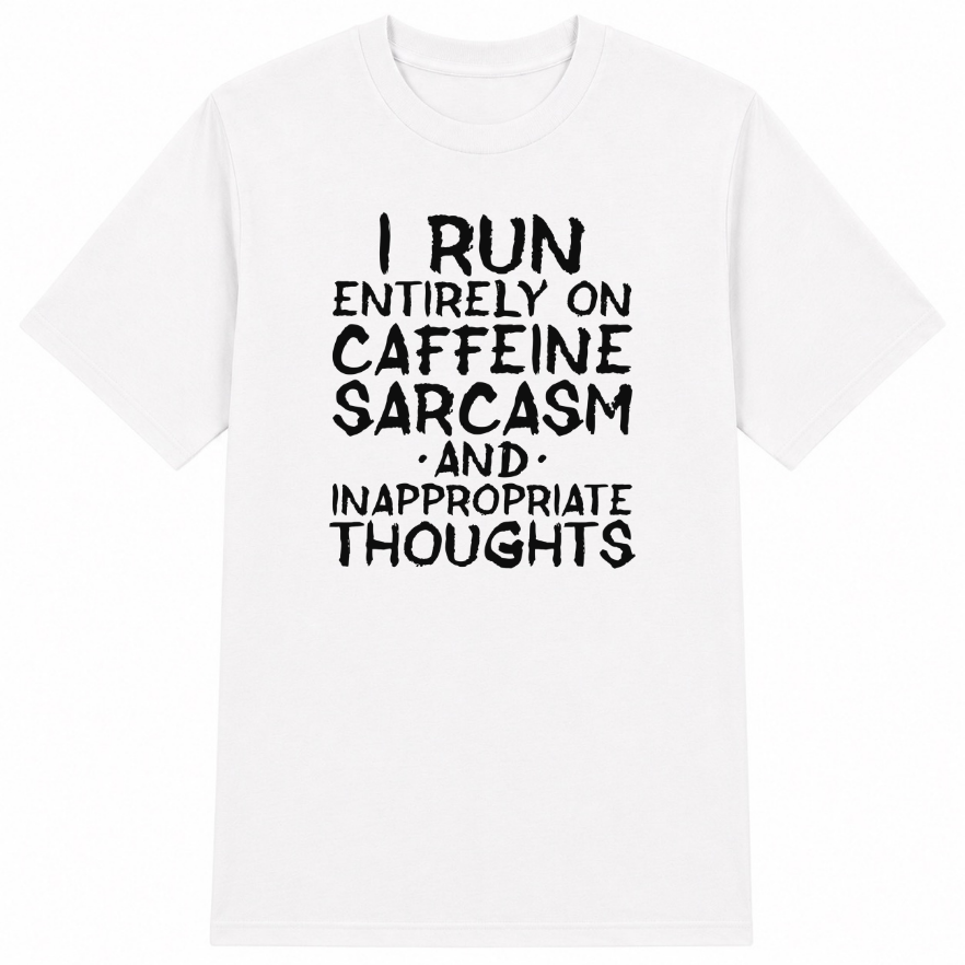 Caffeine Sarcasm & Inappropriate Thoughts Classic Unisex T-Shirt