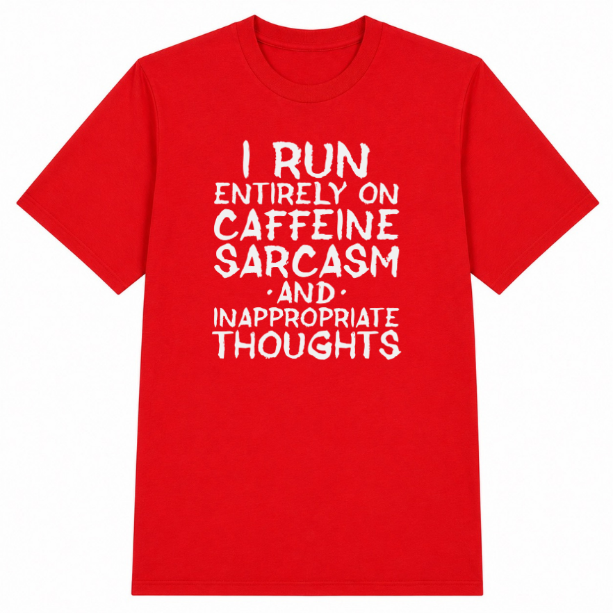 Caffeine Sarcasm & Inappropriate Thoughts Classic Unisex T-Shirt