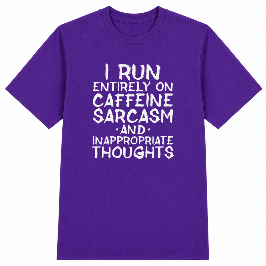 Caffeine Sarcasm & Inappropriate Thoughts Classic Unisex T-Shirt