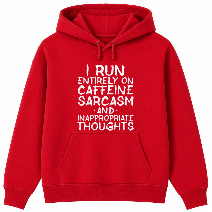 Caffeine Sarcasm & Inappropriate Thoughts Classic Unisex Hoodie