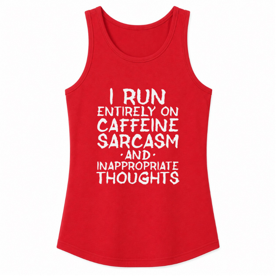 Caffeine Sarcasm & Inappropriate Thoughts Classic Unisex Tank Top