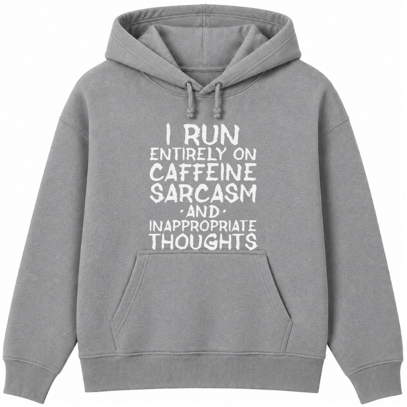 Caffeine Sarcasm & Inappropriate Thoughts Classic Unisex Hoodie