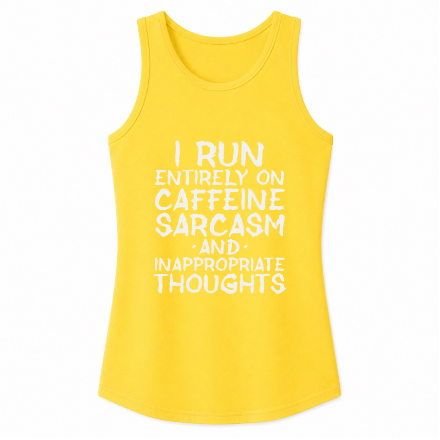Caffeine Sarcasm & Inappropriate Thoughts Classic Unisex Tank Top