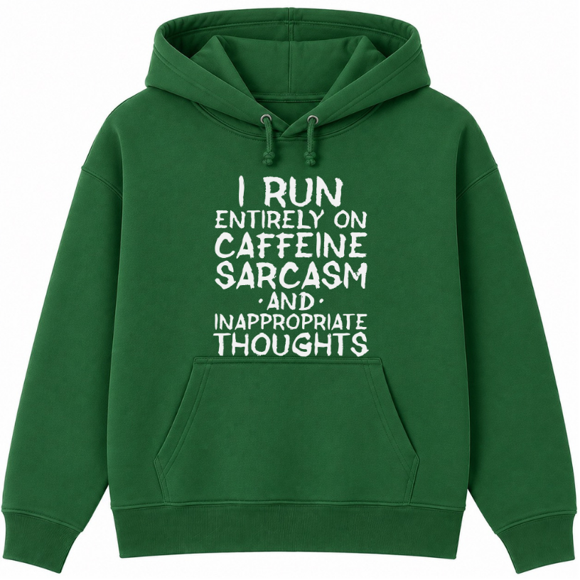 Caffeine Sarcasm & Inappropriate Thoughts Classic Unisex Hoodie