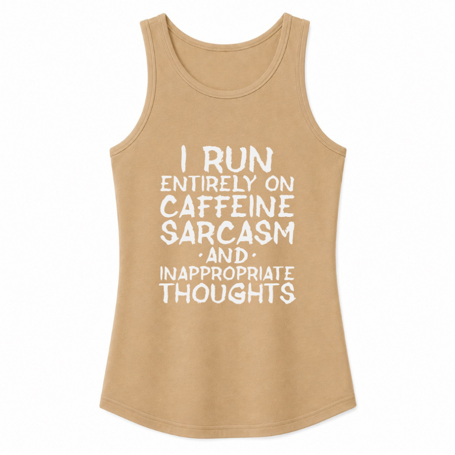 Caffeine Sarcasm & Inappropriate Thoughts Classic Unisex Tank Top