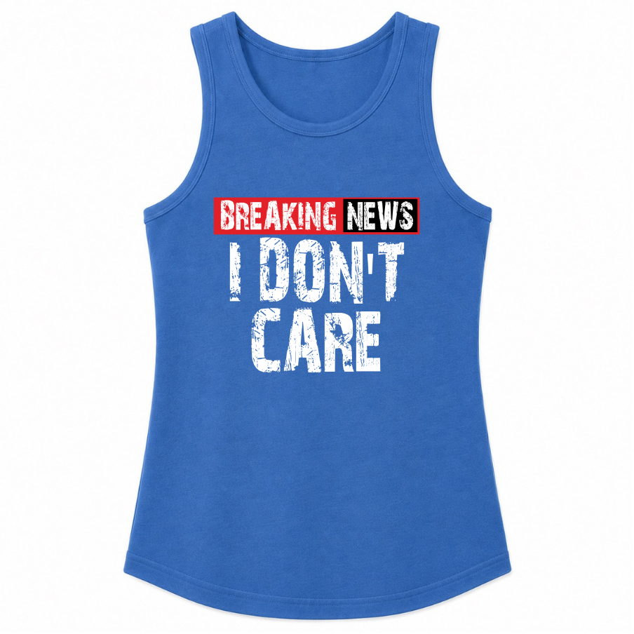 Breaking News I Don't Care Classic Unisex Tank Top