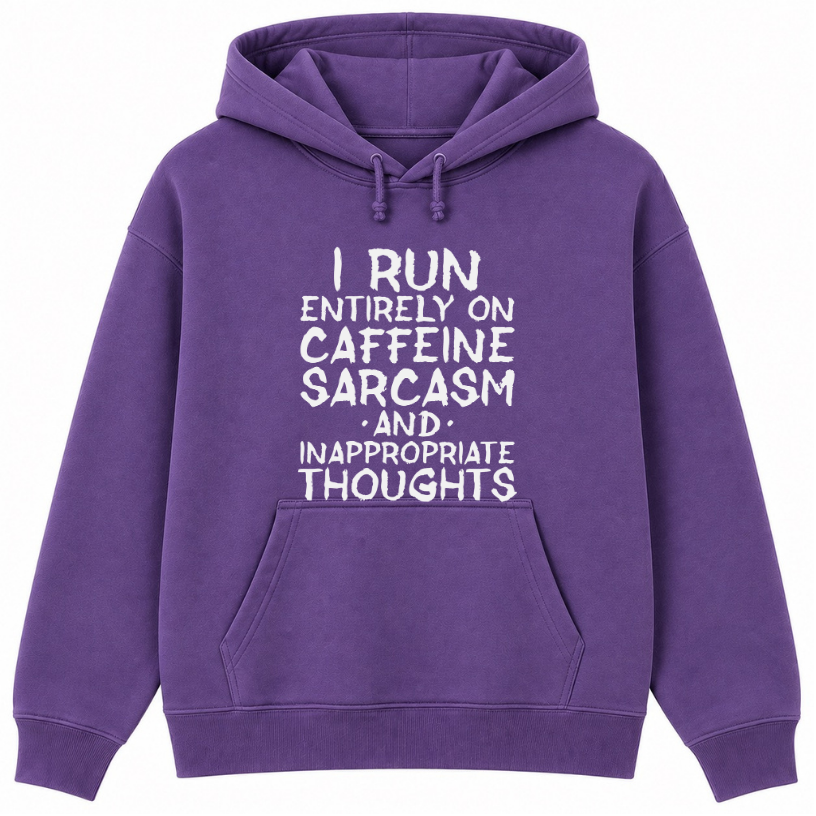 Caffeine Sarcasm & Inappropriate Thoughts Classic Unisex Hoodie