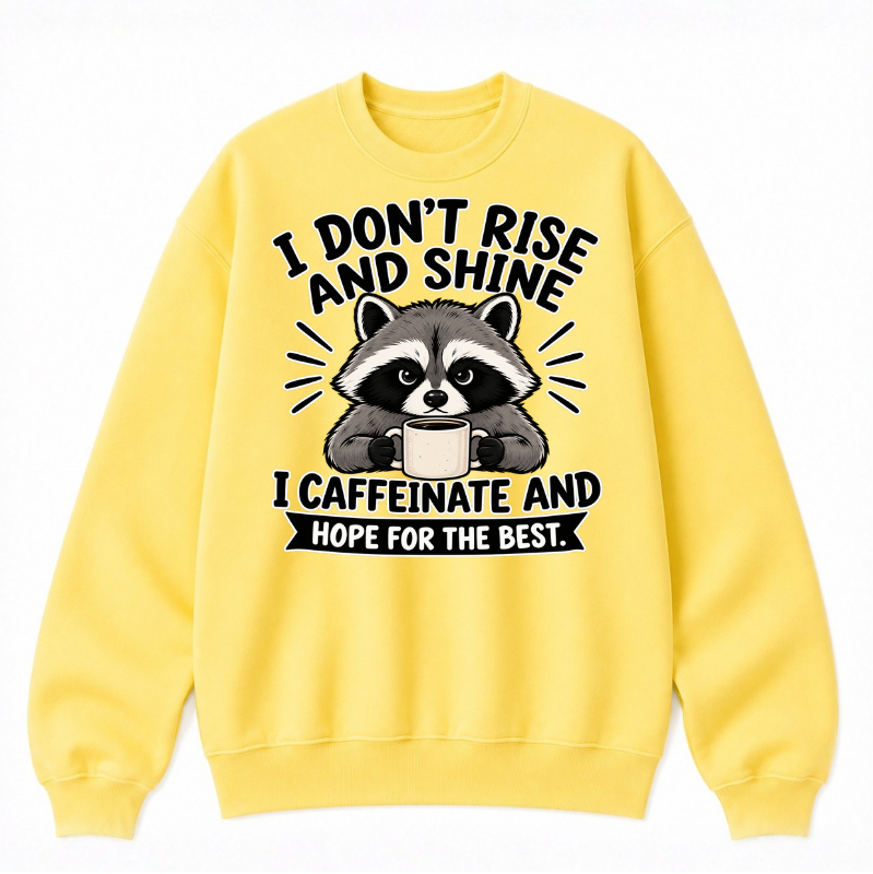 I Don't Rise and Shine Classic Unisex Sweatshirt