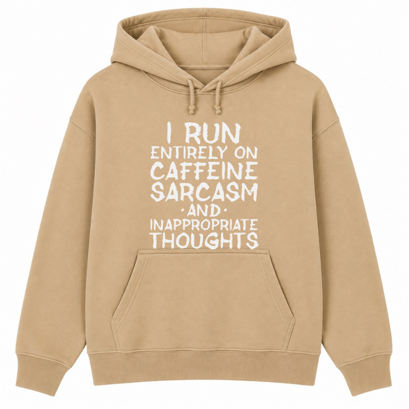 Caffeine Sarcasm & Inappropriate Thoughts Classic Unisex Hoodie