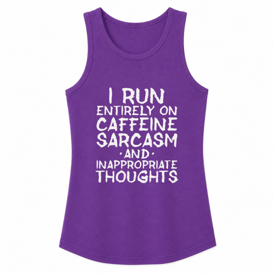 Caffeine Sarcasm & Inappropriate Thoughts Classic Unisex Tank Top