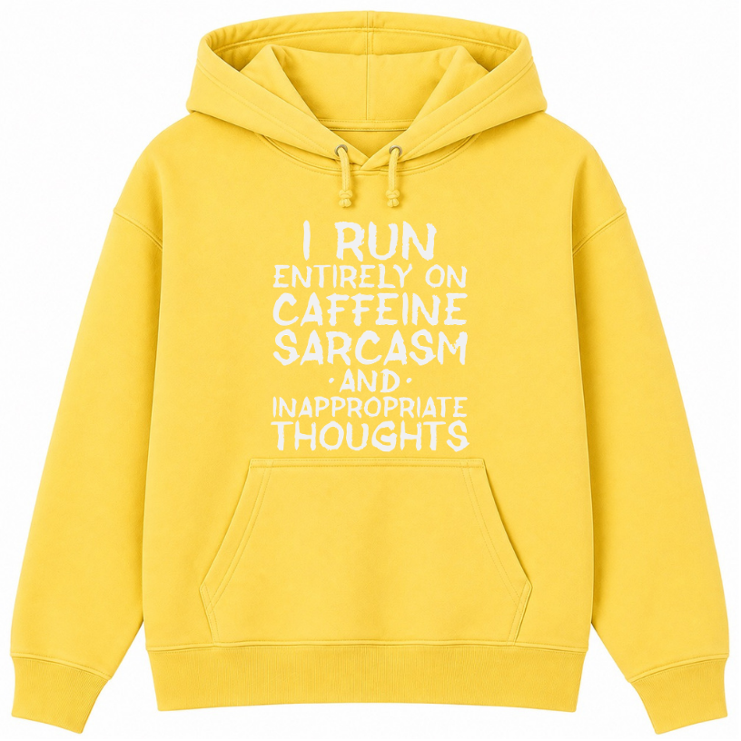 Caffeine Sarcasm & Inappropriate Thoughts Classic Unisex Hoodie