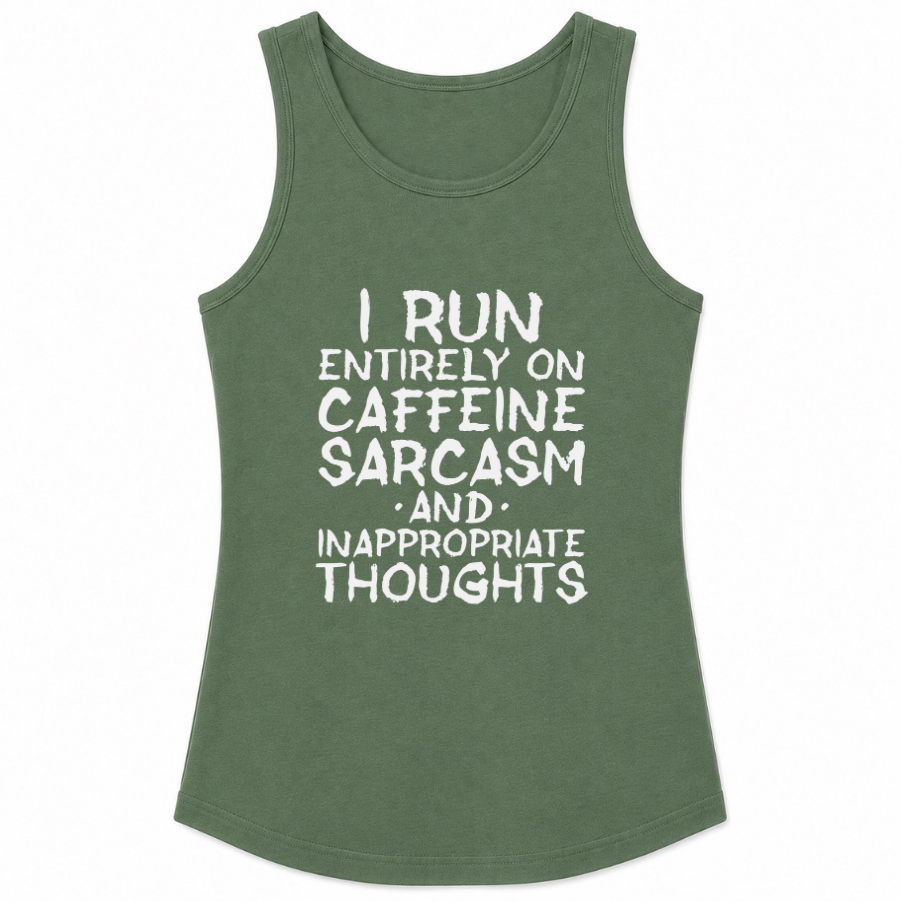 Caffeine Sarcasm & Inappropriate Thoughts Classic Unisex Tank Top