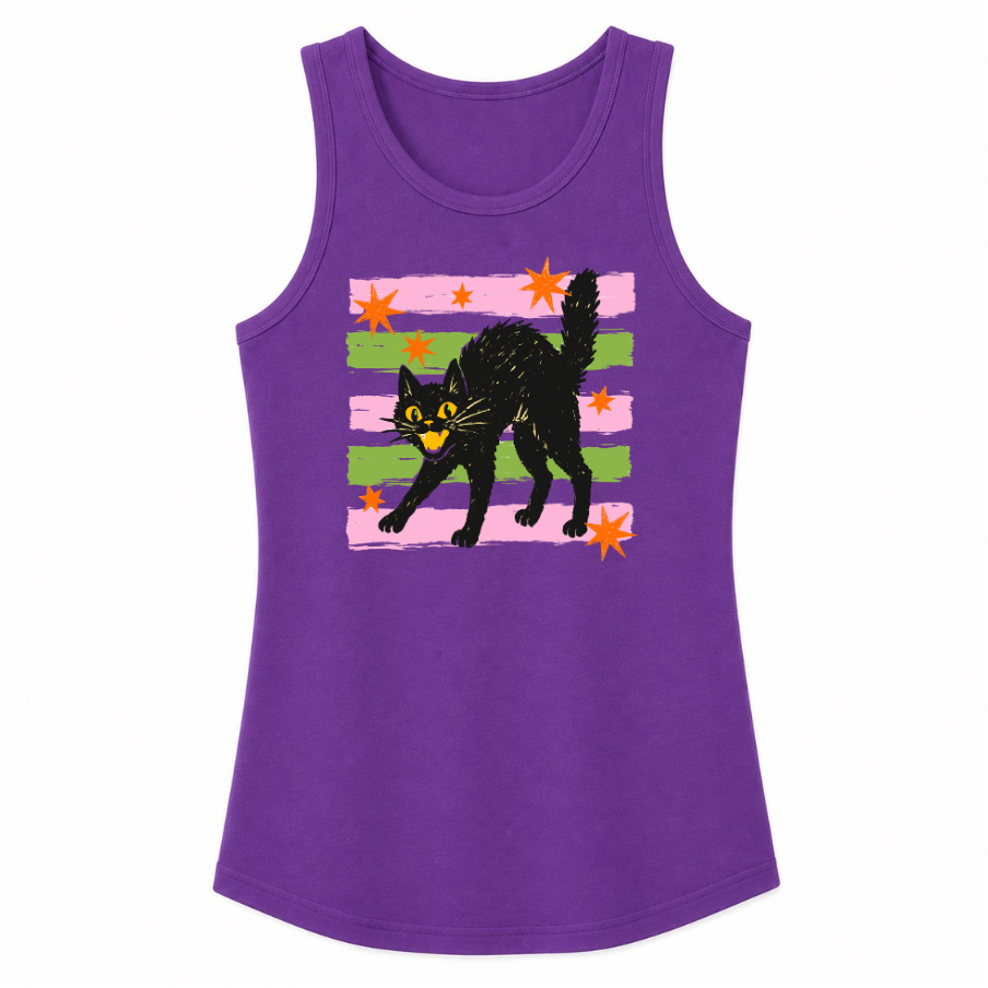 Retro Black Cat Classic Unisex Tank Top