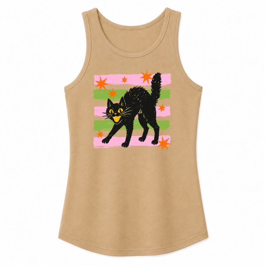 Retro Black Cat Classic Unisex Tank Top