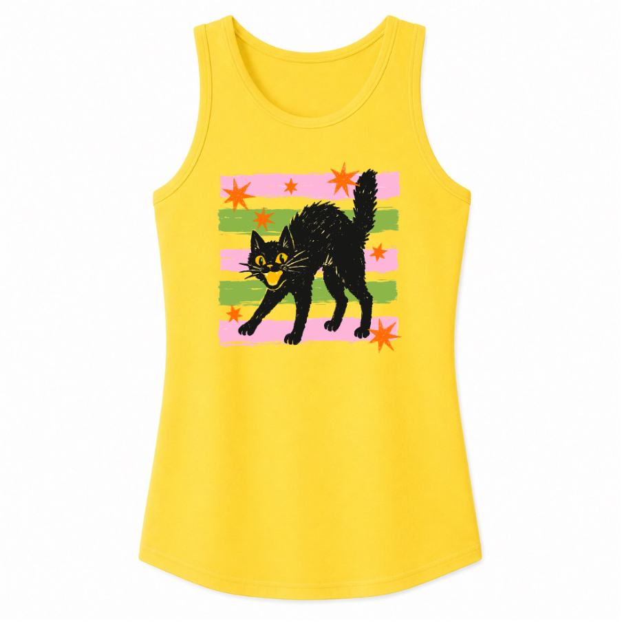 Retro Black Cat Classic Unisex Tank Top