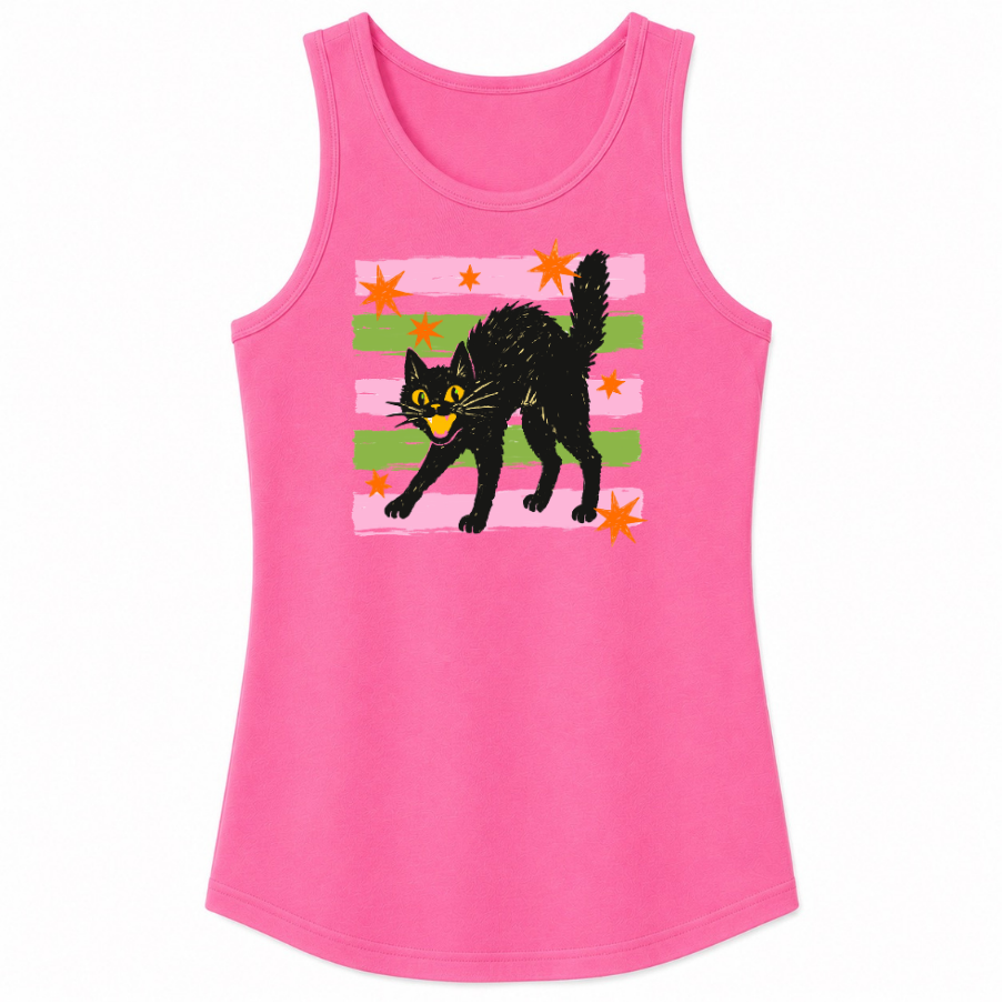 Retro Black Cat Classic Unisex Tank Top