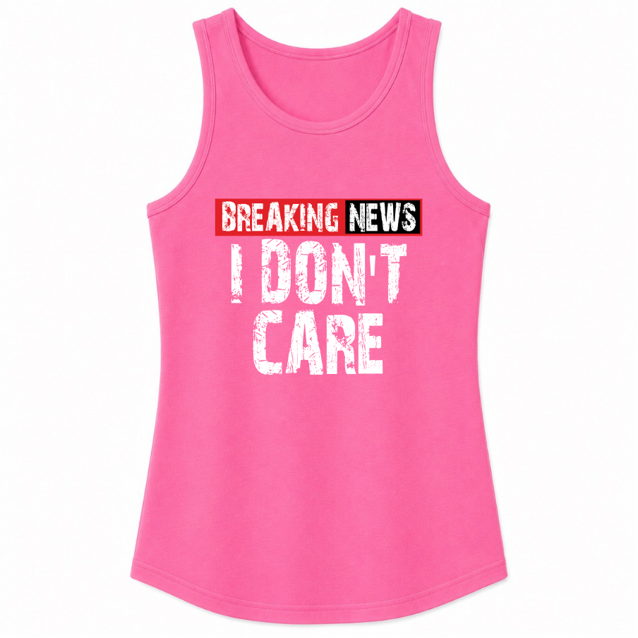 Breaking News I Don't Care Classic Unisex Tank Top