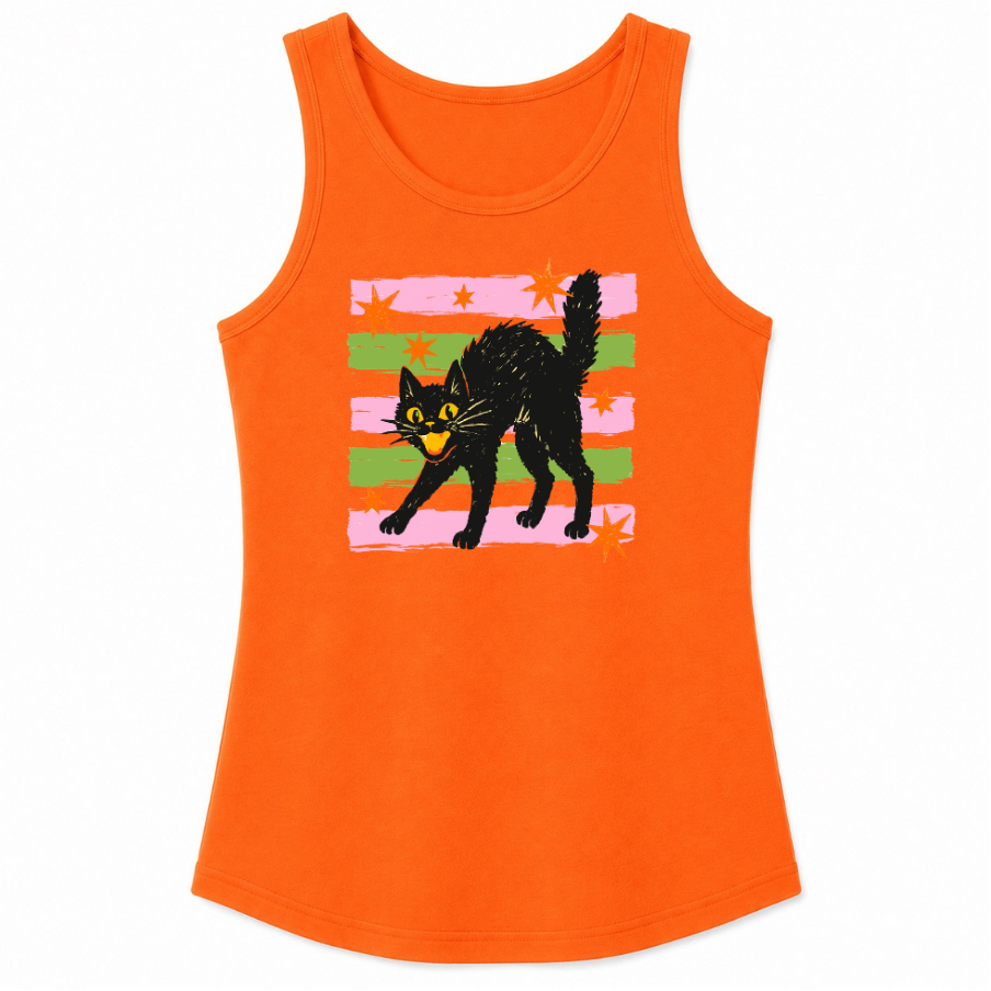 Retro Black Cat Classic Unisex Tank Top