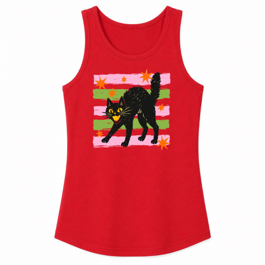 Retro Black Cat Classic Unisex Tank Top