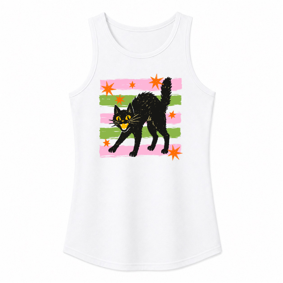 Retro Black Cat Classic Unisex Tank Top