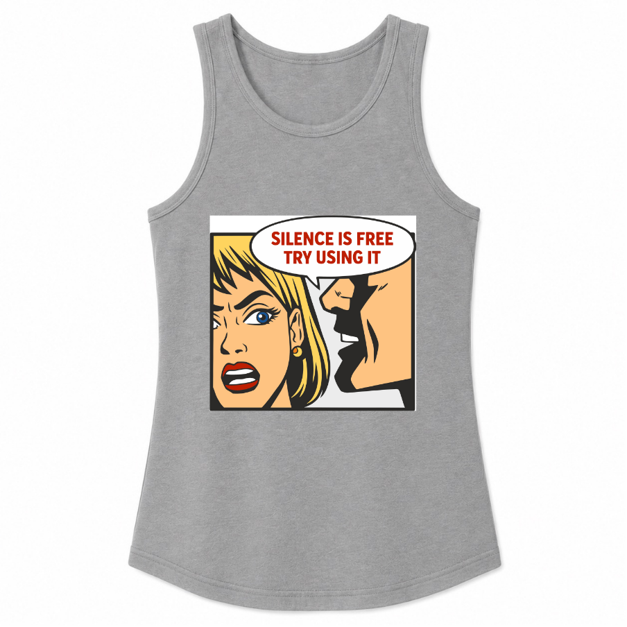 Silence Is Free Classic Unisex Tank Top