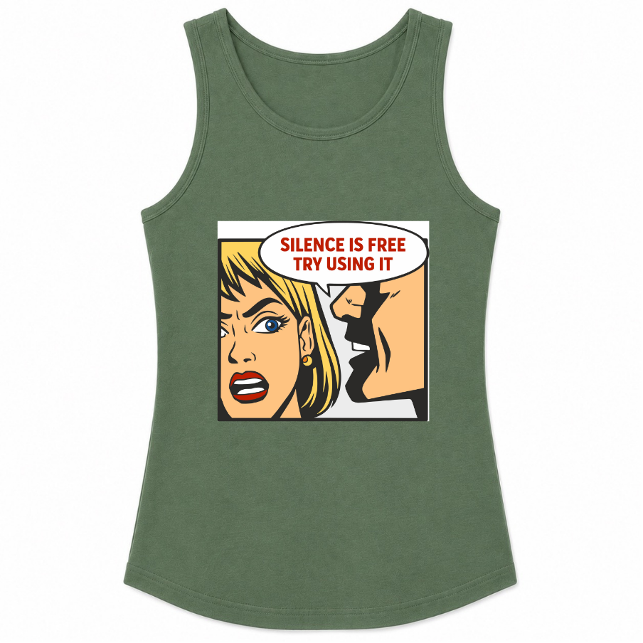 Silence Is Free Classic Unisex Tank Top