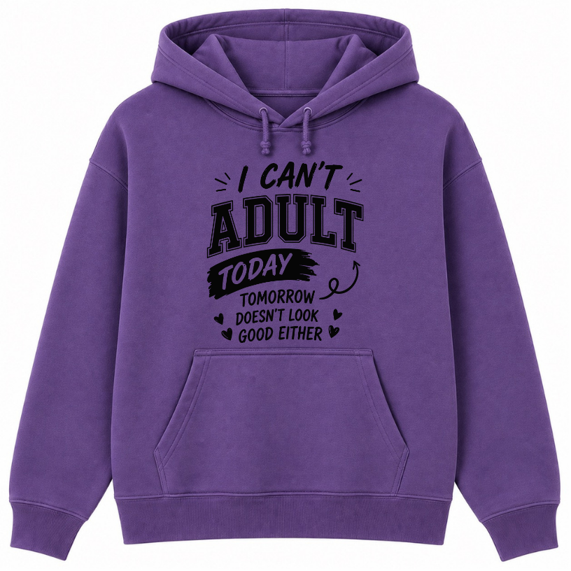 I Can't Adult Today Classic Unisex Hoodie
