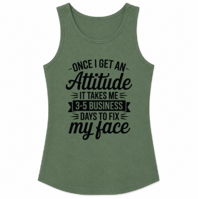 Once I Get an Attitude Classic Unisex Tank Top
