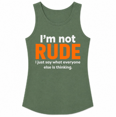 I'm Not Rude Classic Unisex Tank Top