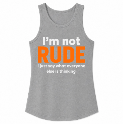 I'm Not Rude Classic Unisex Tank Top