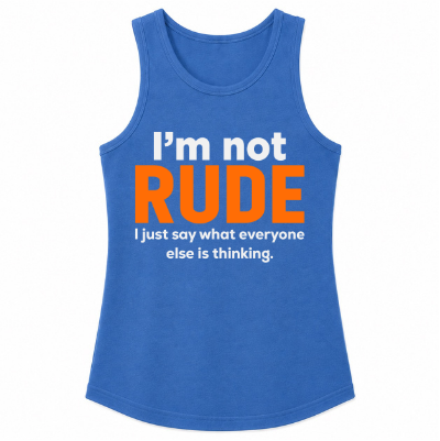 I'm Not Rude Classic Unisex Tank Top