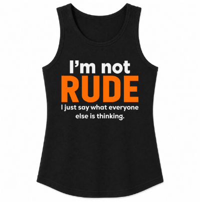 I'm Not Rude Classic Unisex Tank Top