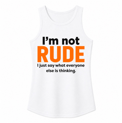 I'm Not Rude Classic Unisex Tank Top