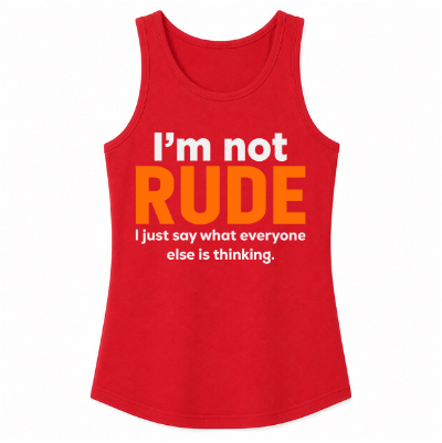 I'm Not Rude Classic Unisex Tank Top