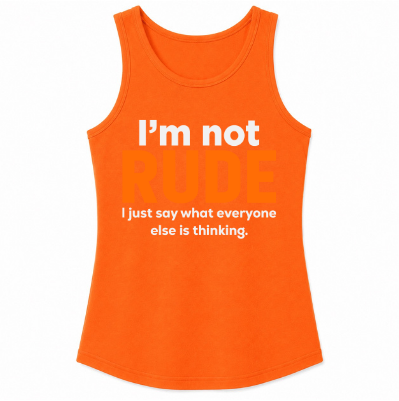 I'm Not Rude Classic Unisex Tank Top