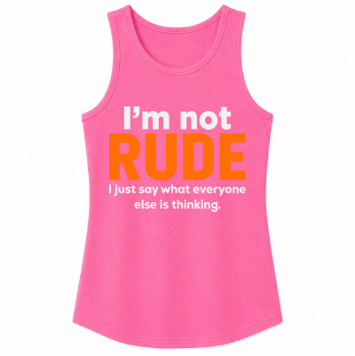 I'm Not Rude Classic Unisex Tank Top