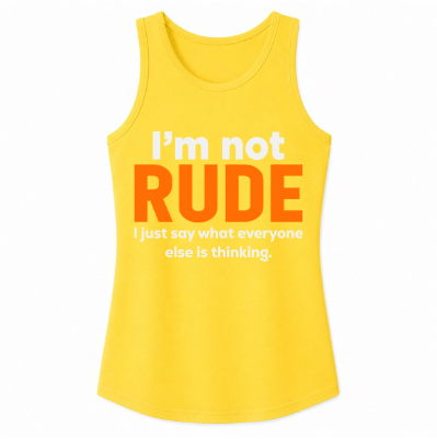 I'm Not Rude Classic Unisex Tank Top