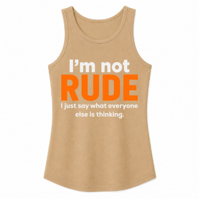 I'm Not Rude Classic Unisex Tank Top