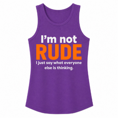 I'm Not Rude Classic Unisex Tank Top