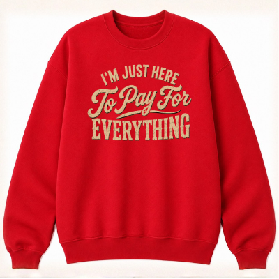 I'm Just Here to Pay for Everything Classic Unisex Sweatshirt